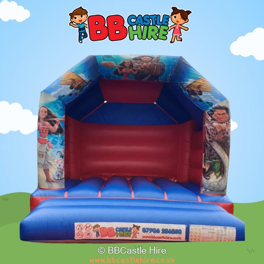 Moana Bouncy castle hire Leicester, castle hire Hinckley